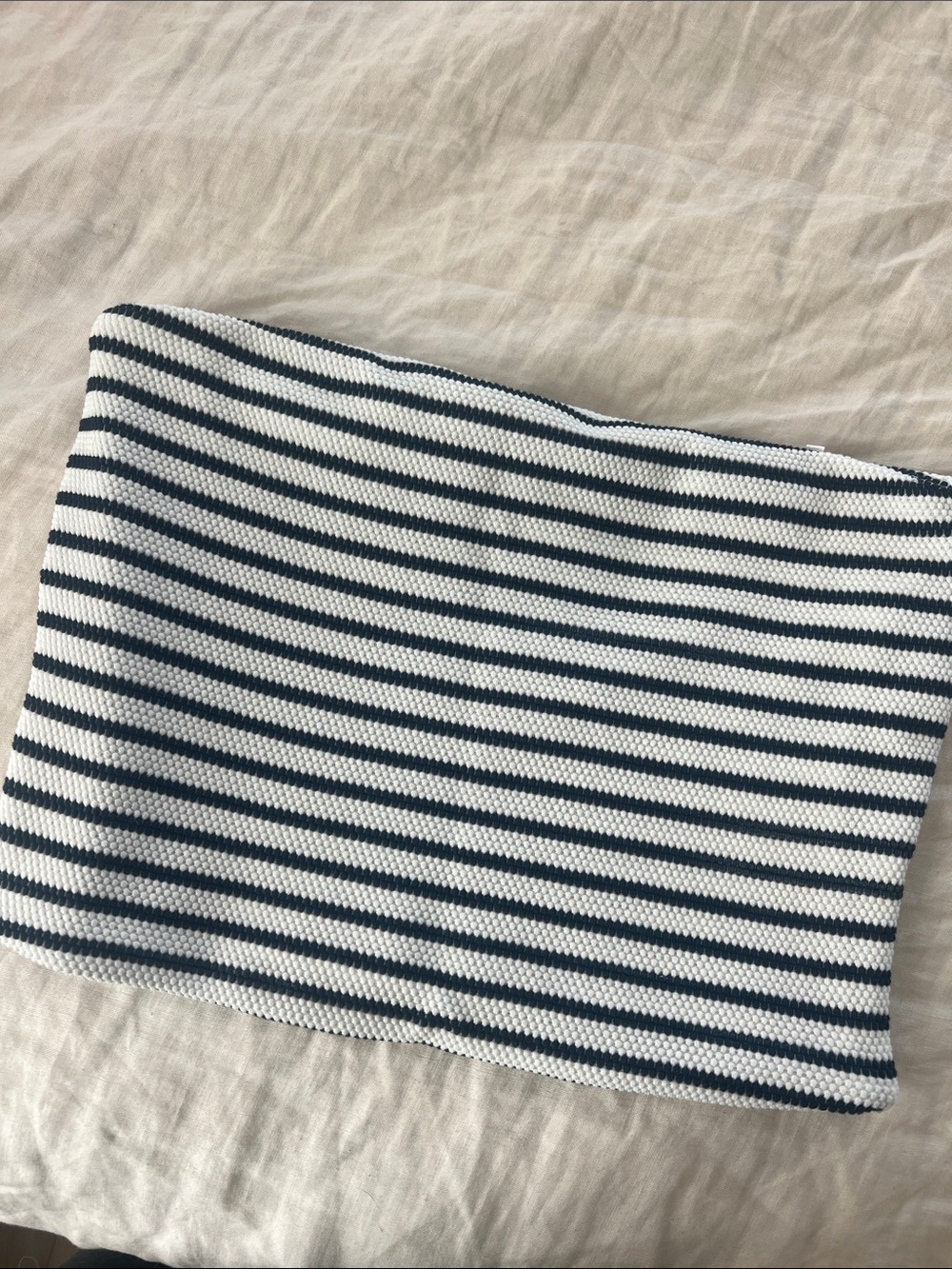 Z Supply Striped Knit Tube Top - White and Navy